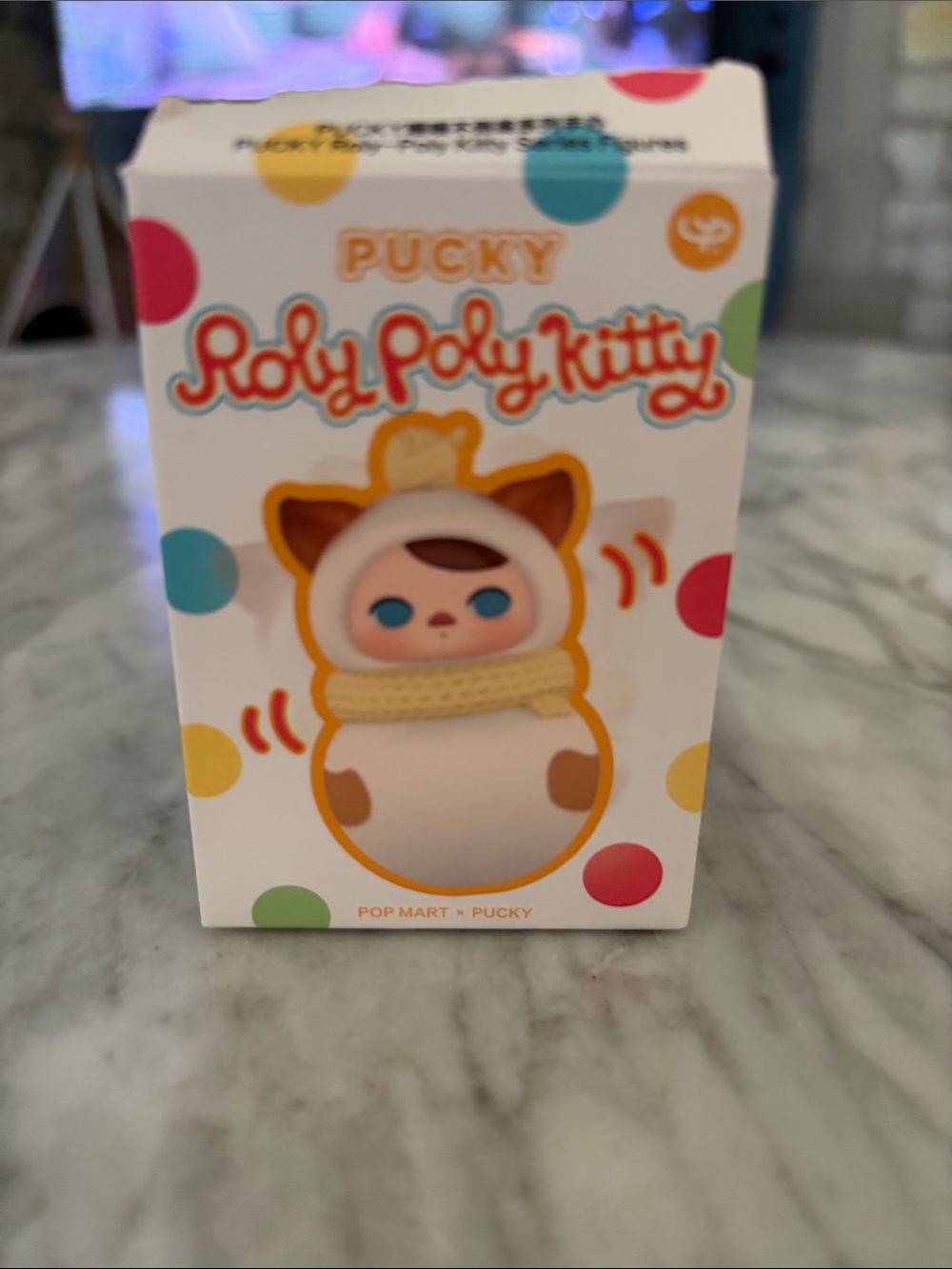 Roly Poly Kitty Pucky Pink Vinyl Collectible Figure-Sphinx - Picture 2 of 5